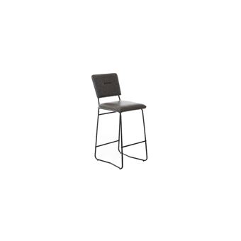 Lot de 2 chaises de bar Erika 65cm - gris - Moderne Rousseau | Emob