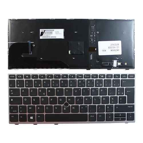 HP - Notebook vervangend toetsenbord - backlit - Frans - voor EliteBook 735 G5 (privacy), 735 G6 (privacy), 830 G5 (privacy), 830 G6 (privacy)