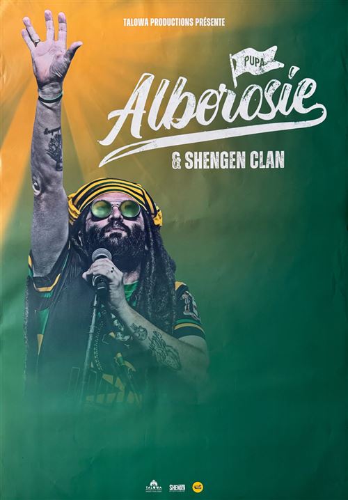 Affiche - Alborosie & Shengen Clan - En Concert - 68x98cm
