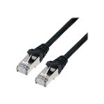 MCL - Cordon de raccordement - RJ-45 (M) pour RJ-45 (M) - 0.3 m - paire torsadée écrantée (F/UTP) - CAT 6 - sans crochet, bloqué - noir