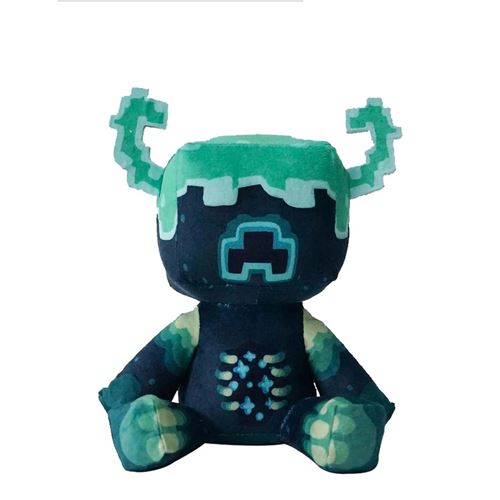 Peluche pour Minecraft Warden FONGWAN Cadeaux pour Fans de Jeux et Enfants Adultes, 25cm - Bleu