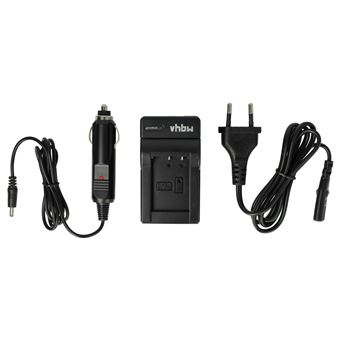 vhbw Chargeur compatible avec Sony DSC-RX100 Mark VII, DSC-RX100 Mark VI caméra caméscope action-cam - Station + câble de voiture, témoin de charge - 1