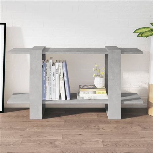 Non Communiqué Gris Vidaxl Bibliothèque Béton 100X30x51 Cm Bois D'ingénierie811560