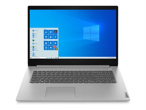 Lenovo IdeaPad 3 17IML05 81WC - Intel Core i5 - 10210U / jusqu'à 4.2 GHz - Win 10 Familiale 64 bits - UHD Graphics - 8 Go RAM - 512 Go SSD NVMe - 17.3" IPS 1920 x 1080 (Full HD) - Wi-Fi 5 - gris platine - clavier : Belge