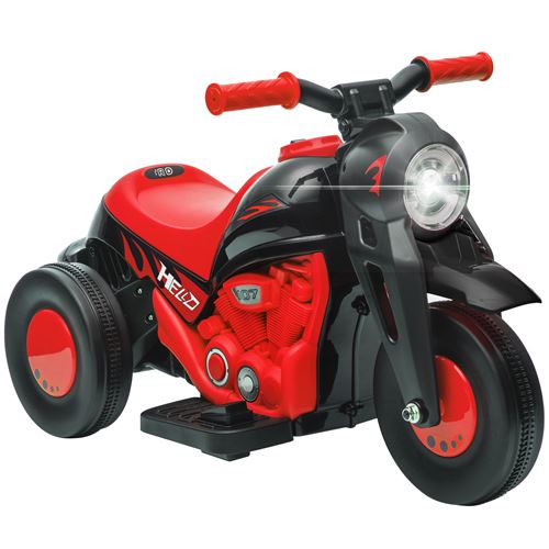 AIYAPLAY Moto &Eacute;lectrique Enfant Chopper 3km/h 3 Roues Nombreux Effets