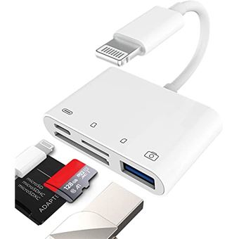 20€30 sur Lecteur de carte Micro SD TF Pour iPhone 11 12 Max Pro Ti-smart™  (Blanche) - Carte mémoire SD - Achat & prix