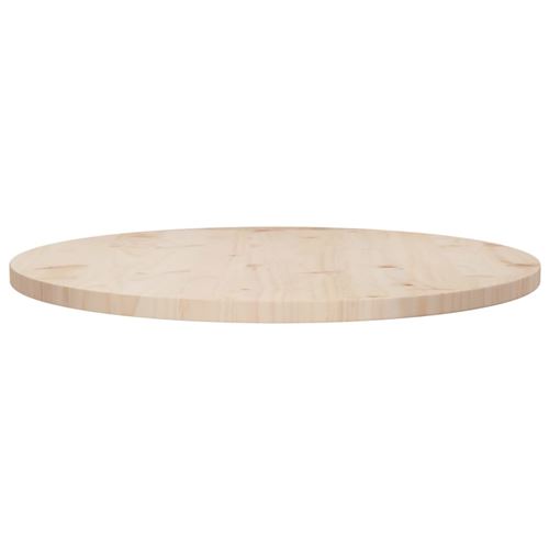 vidaXL Dessus de table Ø70x2,5 cm Bois de pin massif
