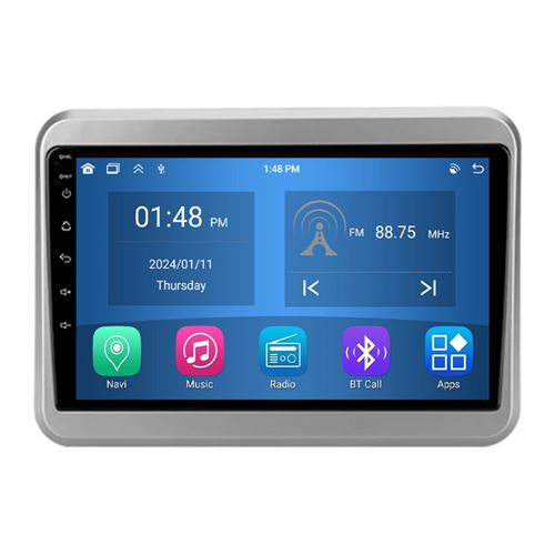 Autoradio RoverOne® Bluetooth CarPlay Android Auto Navigation 4Go RAM 64Go ROM pour Suzuki Spacia 2 2017-2023