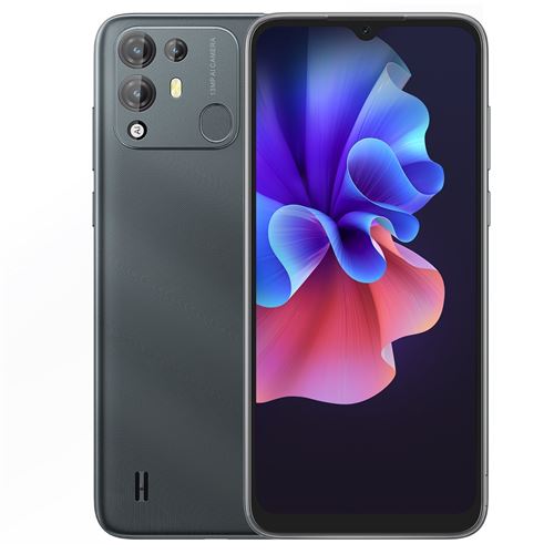 Smartphone Double SIM Ecran IPS 6,5 Android 11 Téléphone 4G 4GB+64GB Noir YONIS