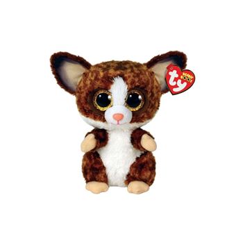 Peluche Ty Beanie Boo's Small Binky Le Galagos Marron et Blanc