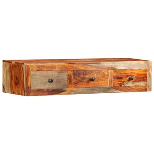 vidaXL Table console murale 100x25x20 cm Bois massif