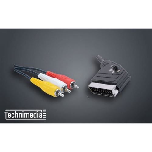 TECHNIMEDIA 9165TM28 Câble péritel / 3 RCA - 1m50