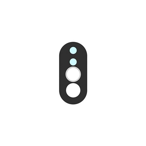 Lentille caméra arrière Sony Xperia X Compact / XZ / XZs Verre protection - noir