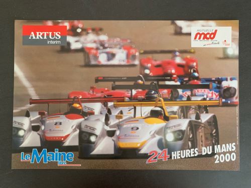 24H du Mans - 2000 - Audi Voiture - AFFICHE