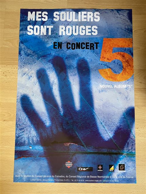 Mes Souliers sont Rouges - En concert - 5 - 40x60cm - Affiche