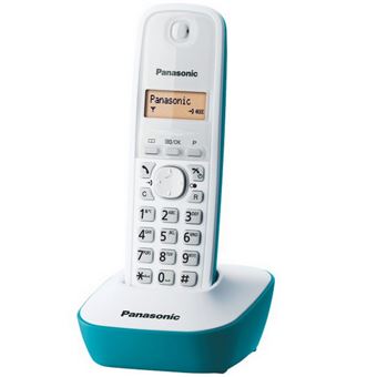 Panasonic KX-TG1611FRC - Téléphone sans fil avec ID d'appelant - DECT\GAP - (conférence) à trois capacité d'appel - bleu