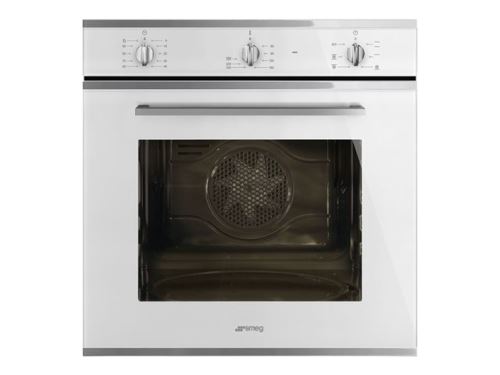 Smeg Selezione SF64M3VB - Four - intégrable - niche - largeur : 55.4 cm - profondeur : 56 cm - hauteur : 58.3 cm - classe A - blanc avec accents en acier inoxydable
