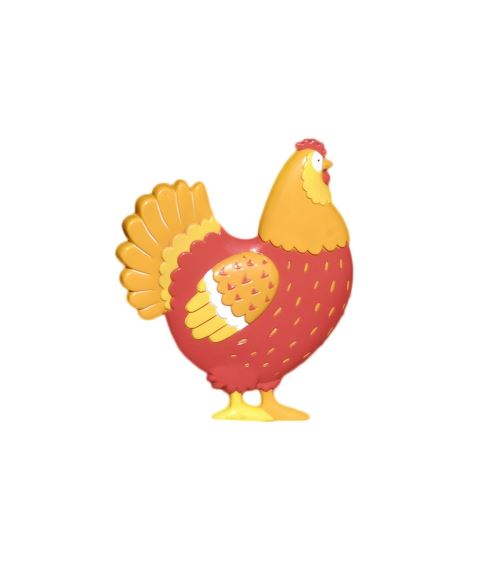 Poule et coq à planter