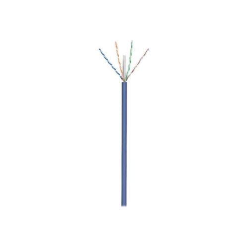goobay - Câble en vrac - 50 m - UTP - CAT 6a - sans halogène, intérieur, solide - bleu