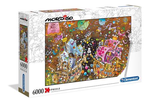 Clementoni puzzle Mordillo- le Baiser 6000 pièces
