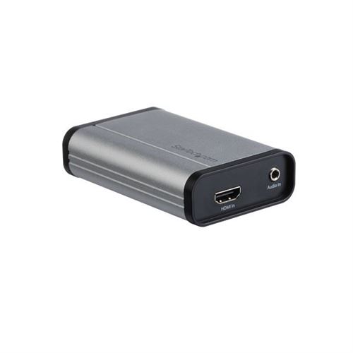 Startech.com Noir/Argent Startech Carte D'acquisition Vidéo Hdmi Usb-C - Compatible Uvc - Carte Capture Vidéo Hdmi 1080P Pour Mac Et Windows (Uvchdcap) - Adaptateur De Capture Vidéo - Usb 3.0 - Conformité Taa