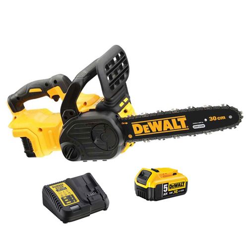 Tronçonneuse 18V Xr Guide De 30 Cm - Dewalt - avec 1 Batterie 18V 5.0Ah - Chargeur - Dcm565P1