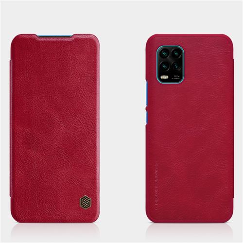 Etui en PU design unique rouge pour votre Xiaomi Mi 10 Lite 5G/10 Youth 5G