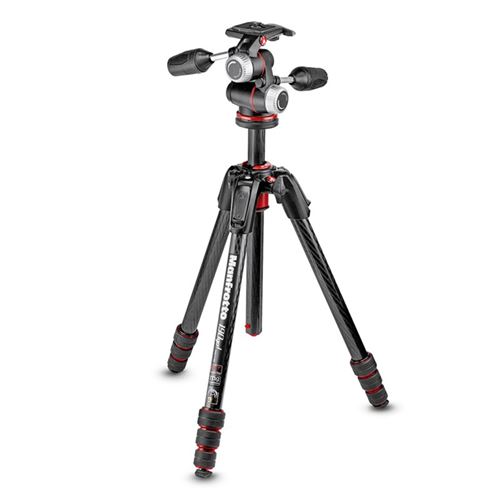 Manfrotto 190go! M-series MK190GOC4-3WX - Statief - met Manfrotto MHXPRO-3W