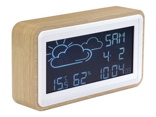 DENVER WS-72 - Station m&eacute;t&eacute;orologique - bois