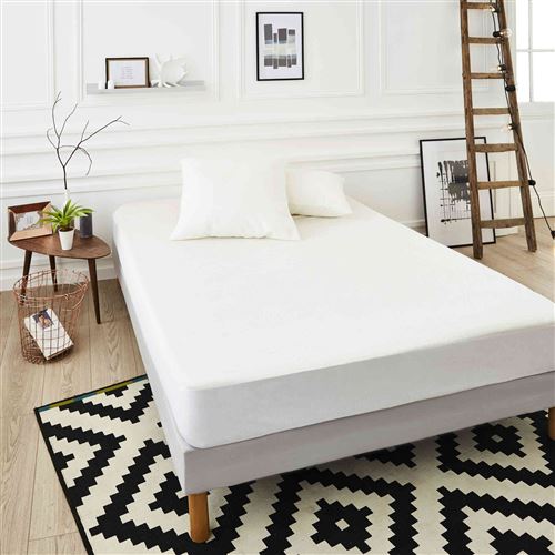 Protège matelas Bamboo soyeux confortable doux et absorbant Qualité Hôtellerie de Luxe 90x190/200