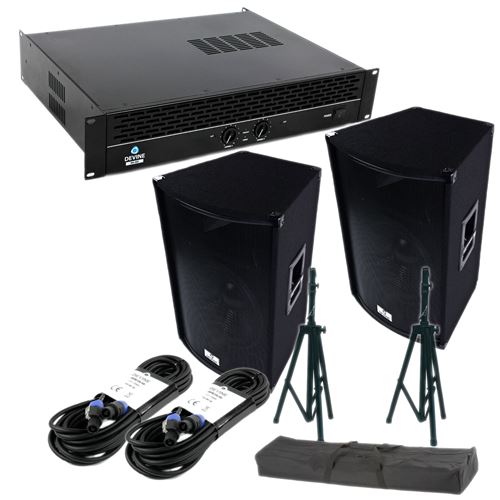 Devine 2x Trono 15 + MA-800 + accessoires