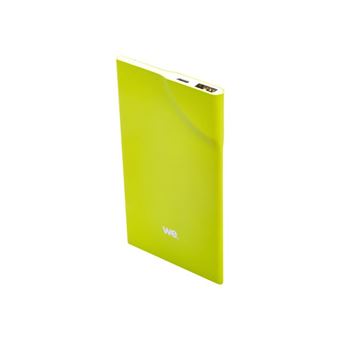 WE - Banque d'alimentation - 3200 mAh - 1 A (USB) - vert - 1