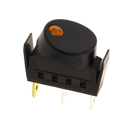 Interrupteur 3 cosses noir voyant orange pour Fromagere Lagrange