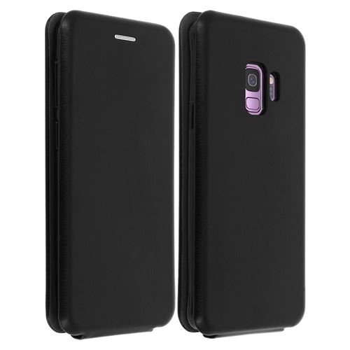 Housse pour Samsung Galaxy S9 avec Clapet vertical Porte-carte Noir