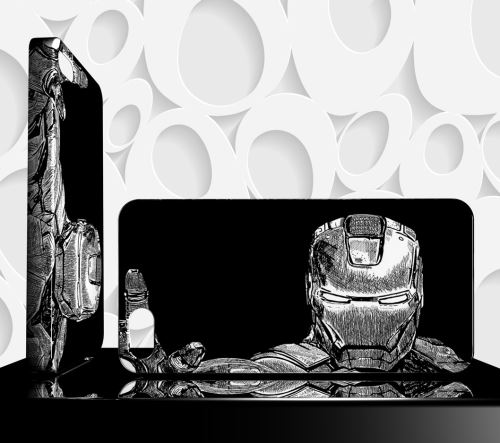 Coque Design Iphone 5S AVENGERS Iron Man - Réf 97