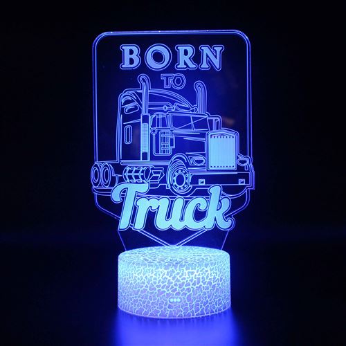 Stack Lampe 3D Tactile Veilleuses Enfant 7 Couleurs Avec Telecommande - Voiture #811 - Image 2
