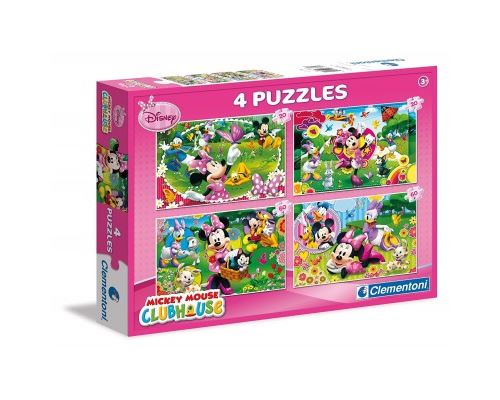 Puzzle 20 Pièces : 4 Puzzles - Mickey Mouse & Friends, Clementoni