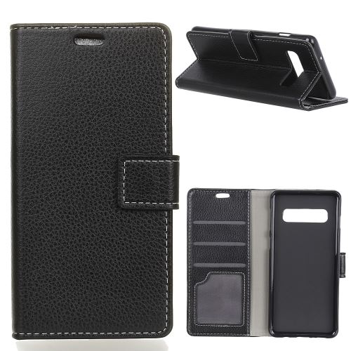 Etui en PU avec support couleur noir pour Samsung Galaxy S10
