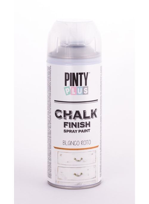Peinture à la craie spray chalk 400ml blanc - pinty plus