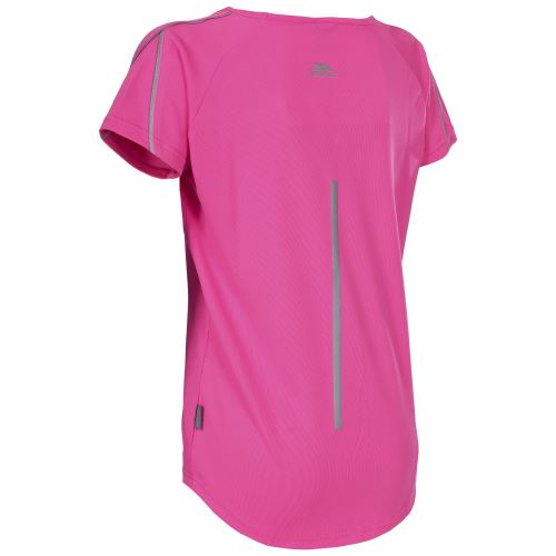 Trespass Gliding - T-shirt de sport à col en V - Femme (XS) (Rose vif / noir) - UTTP745
