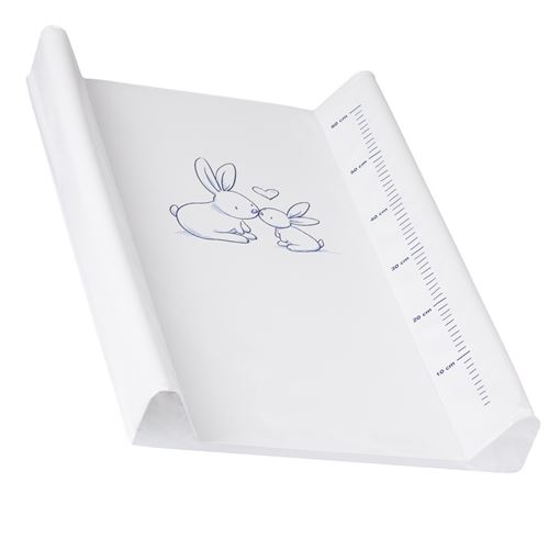 TEGA BABY Matelas plan &agrave; langer luxe pour b&eacute;b&eacute; 48 X 70 cm Blanc Lapin