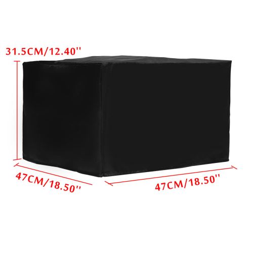 47x47x30cm Nylon Printer Dust Housse de protection pour chaise de protection Table Noir