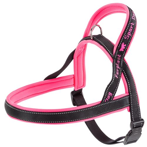 Ferplast Ferplast harnais de type suédois pour chiens SPORT DOG P LARGE, adaptabilité parfaite, rembourrage souple, coutures réfléchissantes, étiquette porte-nom, A: 65 cm - B: 77÷98 cm FUSCHIA Fuchsia