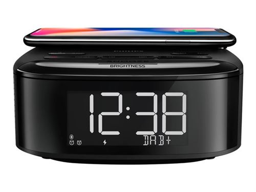 Philips TAR7705/10 Radio Uhr Analog & Digital Schwarz