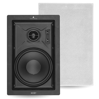 Triangle SECRET IWT7 - Enceinte encastrable coaxiale 2 voies - 140 Watts - HP 17 cm - Tweeter orientable - Réglage des niveaux