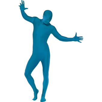 Combinaison Seconde Peau Bleu Avec Cagoule - Bleu - M - 1