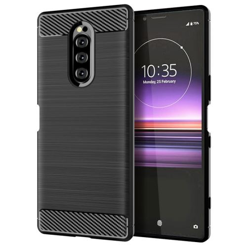 Etui Coque de protection durable souple pour Sony Xperia 1 - Noir