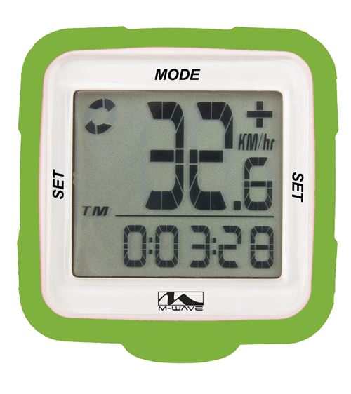 M-Wave CYCLISME XIV silicium 14 FONCTIONS SANS FIL VERT