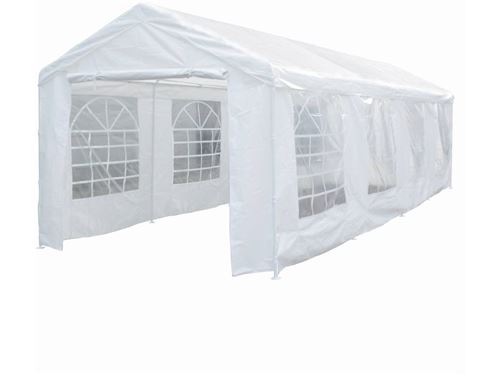 Tente de réception Celia en polyéthylène - 25.81 m² - 890 x 290 x 270/200 cm