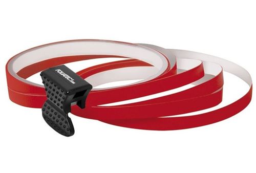 Foliatec Bordure de jante 6 x 2150 mm rouge 4 pièces